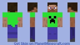 Steve Creeper Minecraft Skin