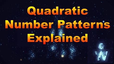 Quadratic Number Patterns (Grade 11 and 12 Math) - YouTube