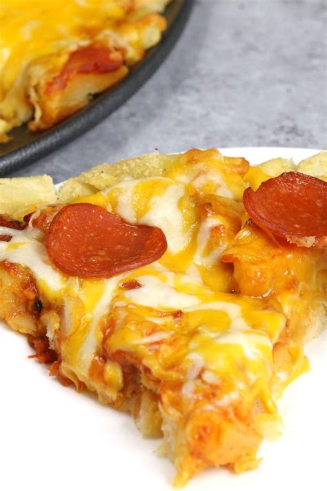 Pepperoni Pizza Fries (Loaded French Fry Pizza Recipe) - IzzyCooking