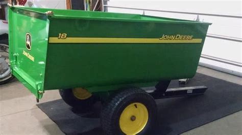 John Deere 1,650 lb. 18 cu. ft. Tow-Behind Steel Utility Cart HDC-18JD ...