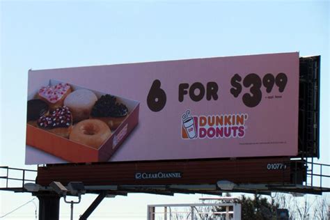 Dunkin Dounuts | Billboard design, Dunkin dounuts, Roadside