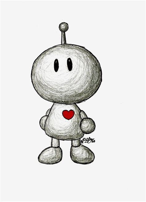 Robot-Heart by Zeax82 on DeviantArt | Cute heart drawings, Robot art, Robots drawing