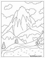 Free MOUNTAIN Coloring Pages For Download Printable PDF sketch template