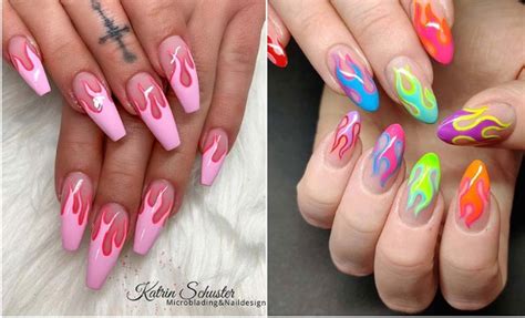 21 Flame Nail Ideas – the Newest Summer Manicure Trend – StayGlam