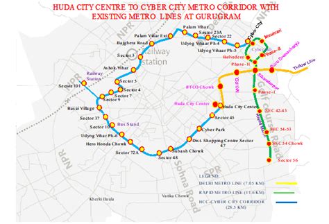 Gurugram Metro’s HUDA – Cyber City Line Approved by Union Cabinet - The Metro Rail Guy