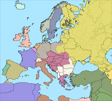 This map shows one of many examples of a Europe without Germany after ...