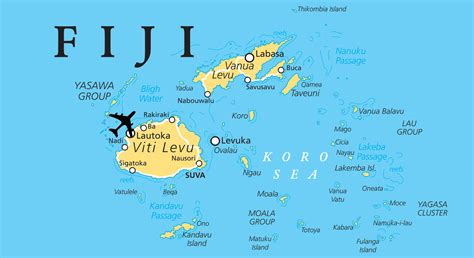 Fiji Political Map – A.D.E. Project