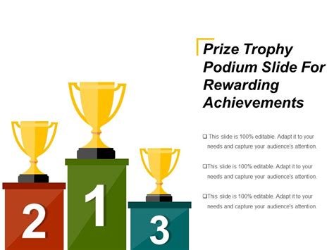 Prize Trophy Podium Slide For Rewarding Achievements Ppt Slide Design | PowerPoint Templates ...