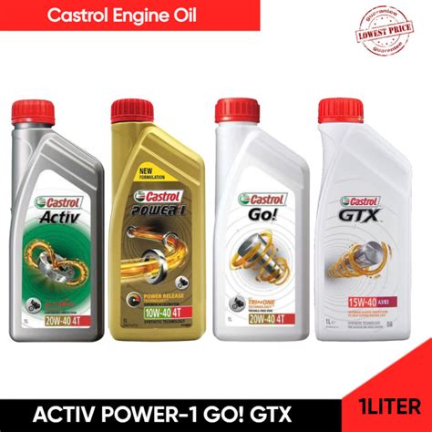 CASTROL Oil Motorcycle Genuine Guarantee Engine Oil Activ GO Power-1 ...