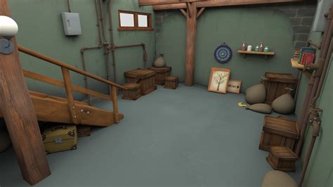 Cartoon Basement - 3D Model by tingting