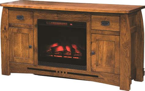 Colebrook Fireplace TV Stand | Amish Colebrook Fireplace TV Stand