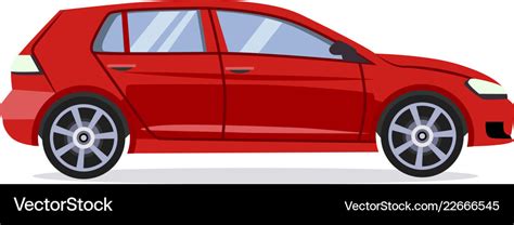 Red car Royalty Free Vector Image - VectorStock