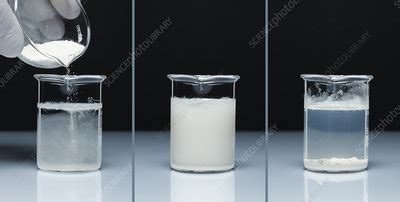 Chalk in water - Stock Image - C036/3868 - Science Photo Library