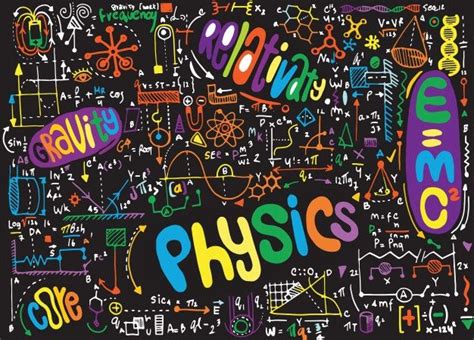 Premium Vector | Physical formulas and phenomenon | Learning science, Physics, Doodle wall