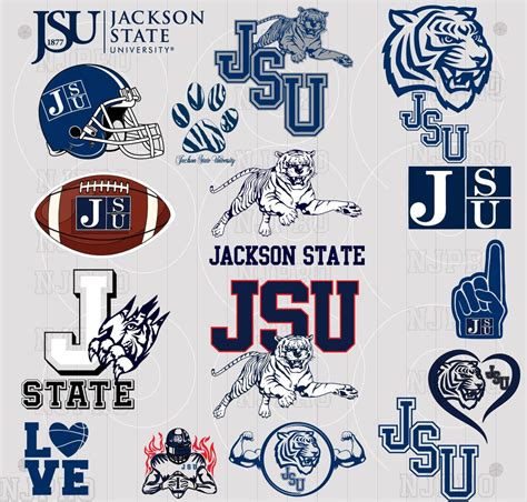 Jackson State University Tigers SVG, JSU Theeilove, Jackson State ...