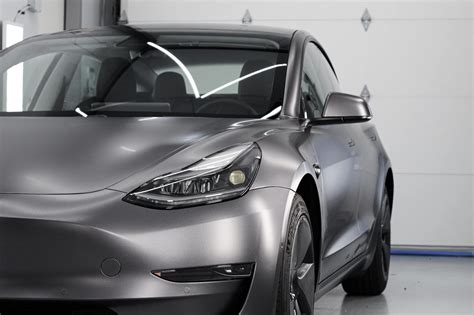 Tesla Model 3 Wrap | 3M Satin Grey Wray - Twiisted Media