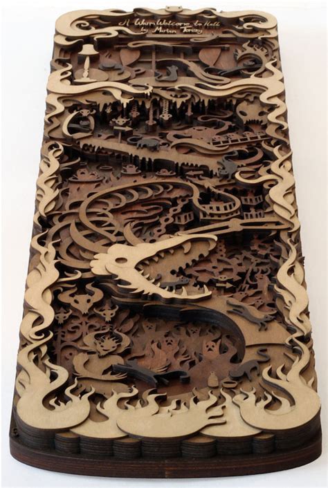 Multi-layered wood laser cut sculptures - Designer Daily: graphic and ...