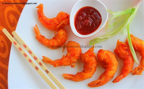 Mye's Kitchen: Golden Fried Prawns Recipe Indian Chinese Style