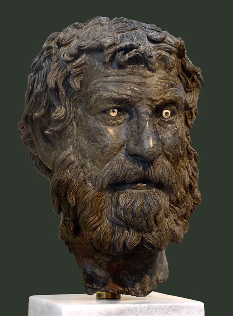 Philosopher (portrait head from a statue). Athens, National Archaeological Museum.