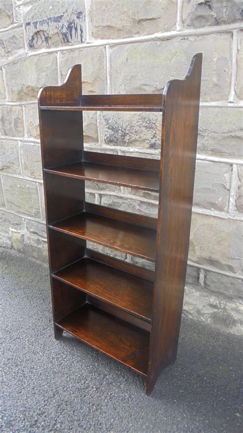 Antique Small Oak Open Bookcase | 580562 | Sellingantiques.co.uk