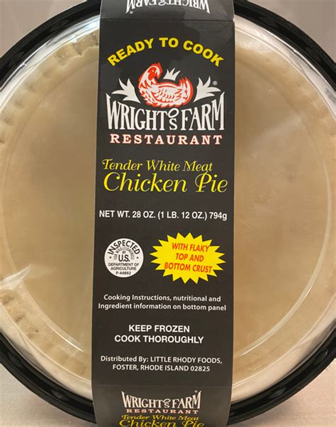 Wright's Farm Chicken Pie (28 oz.) | No Vegetables - Wright's Gift Shop