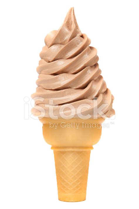 Soft Serve Chocolate Ice Cream Cone Stock Photo | Royalty-Free | FreeImages