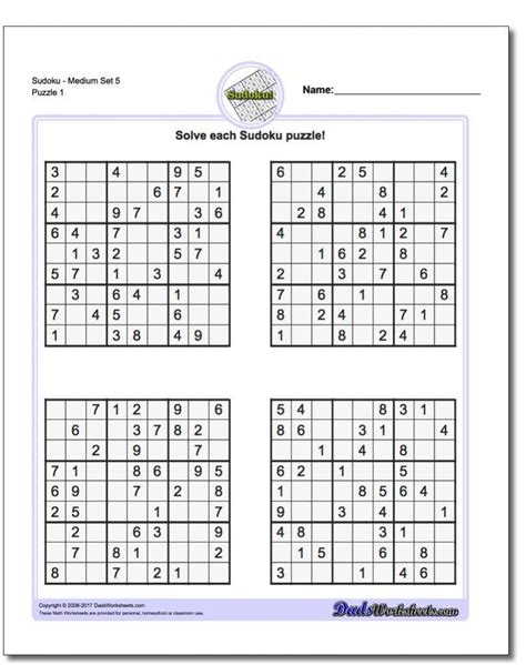 Pindadsworksheets On Math Worksheets | Sudoku Puzzles, Math | Printable ...