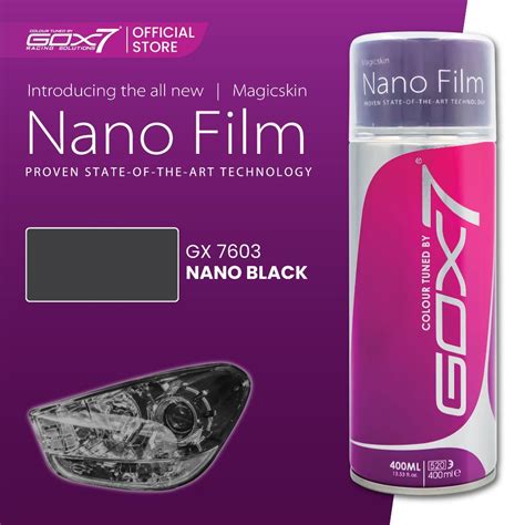 Gox7 Magic Skin Nano Film Series GX7603 Nano Black & GX7608 Nano Black70 400ml Aerosol Spray ...
