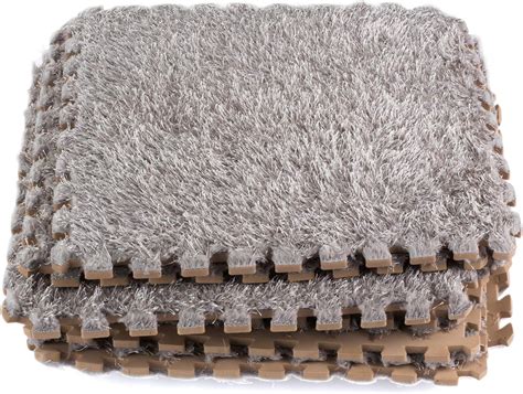 Dooboe Interlocking Foam Mats - Interlocking Carpet Tiles - Plush Carpet Area Rug - Carpet ...