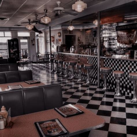 Pin by 🌹 on aes | building interiors. | Diner aesthetic, Retro aesthetic, Interior