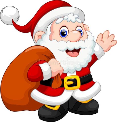 Santa Claus cartoon vector illustration | Santa cartoon, Santa claus vector, Santa claus images