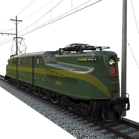 gg1 electric locomotive 3d model