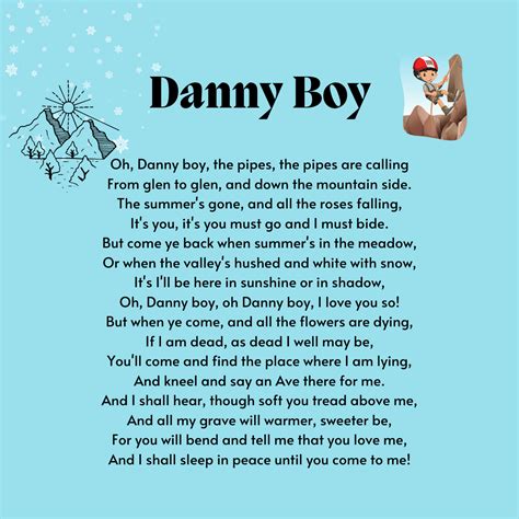 Danny Boy Printable Lyrics, Origins, and Video