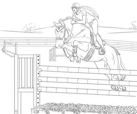 Printable Coloring Pages Horse Show - Coloring Home