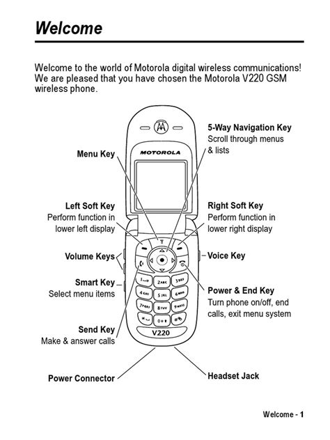 Motorola V220 Manual | PDF | Battery Charger | Battery (Electricity)