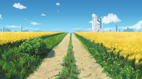 Free download | HD wallpaper: Anime, Original, Original (Anime), landscape, sky, field, rural ...