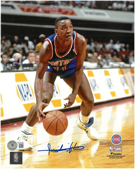 Isiah Thomas Autographed Detroit Pistons 8x10 Photo #6 - Detroit City ...