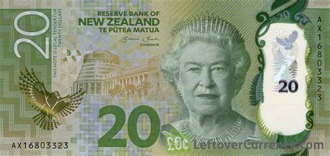 20 New Zealand Dollars banknote 2015 - Exchange yours for cash today