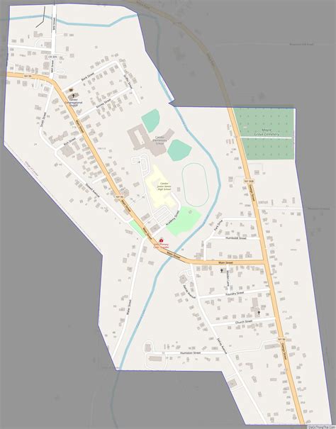 Map of Candor village, New York