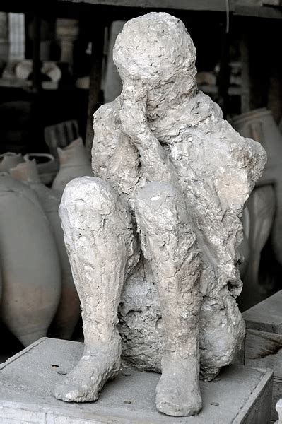 This Pompeii victim died crying during the eruption Around noon on ...