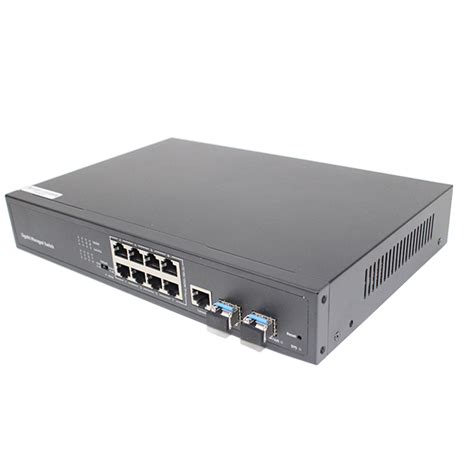 8 Gigabit ports Ethernet switch with L2 Management,Media converter and ...