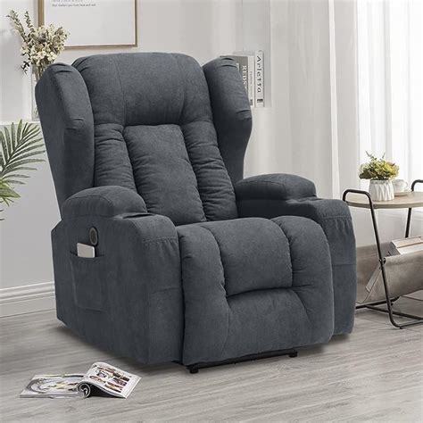 Buy IPKIG Power Recliner Chair with Massage and Heat, Electric Wingback Recliner for Elderly ...