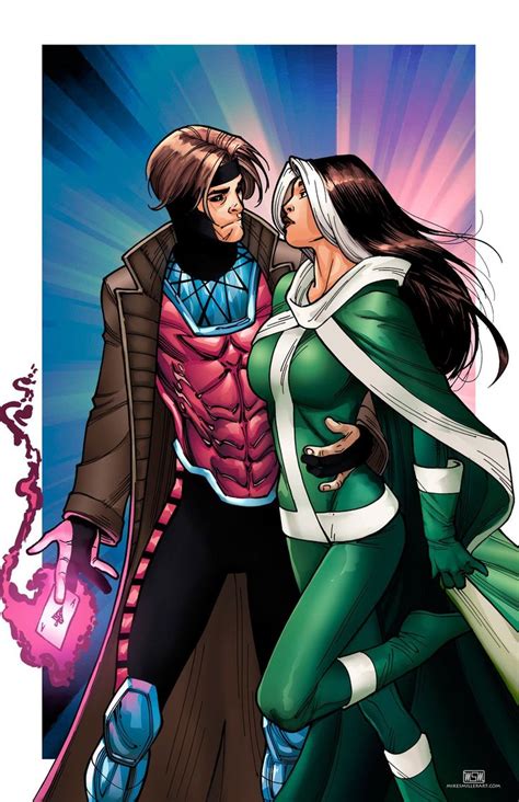 Gambit and Rogue by Mike S. Miller | Gambit marvel, Marvel rogue, Marvel comics superheroes