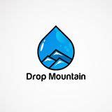 Mountain Oil Drop Logo stock vector. Illustration of round - 145457078