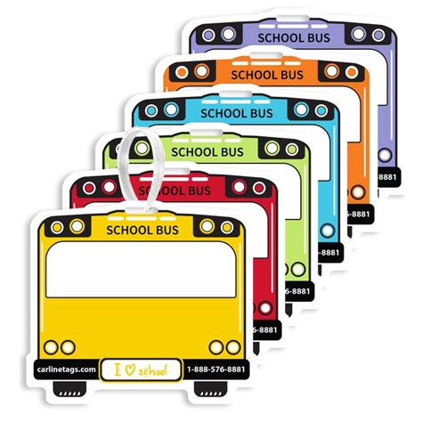 Bus Name Tags Free Printable Web Simply Download And Print Them At Home ...