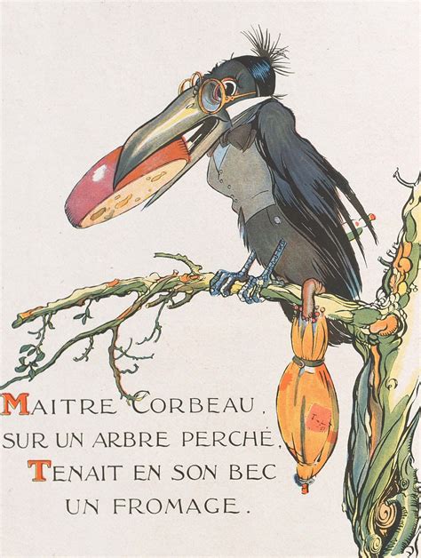 Illustration Du Corbeau Et Du Renard - la-dress