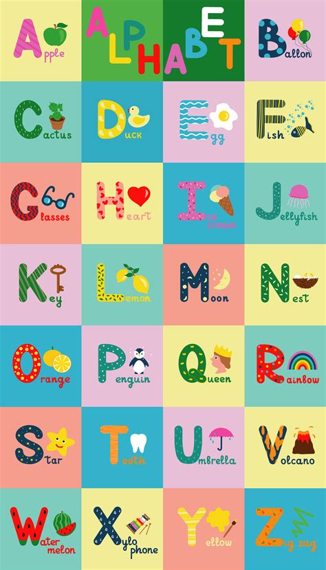 English alphabet for children educat | Education Illustrations ~ Creative Market