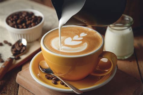 Download Milk Coffee Beans Cup Food Coffee HD Wallpaper