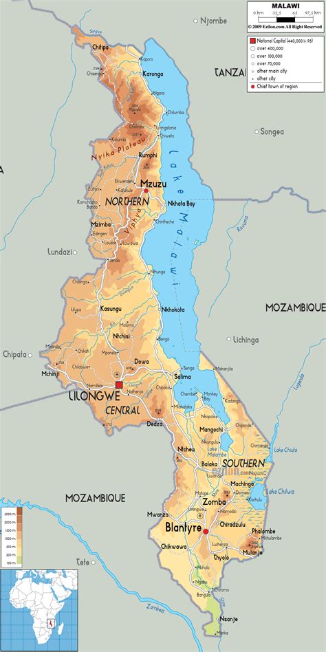 Maps of Malawi | Map Library | Maps of the World