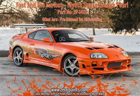 Fast and the Furious Toyota Supra Orange Pearl Paint 60ml | ZP-1413 | Zero Paints